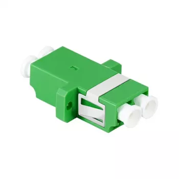 LogiLink FA02LC6 Adaptador de fibra ótica LC duplex – montagem em flange, verde (pack de 12)