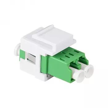 LogiLink FA03LC5 Adaptador de Fibra Ótica LC Duplex, sem Flange, Verde – 12 Unid.