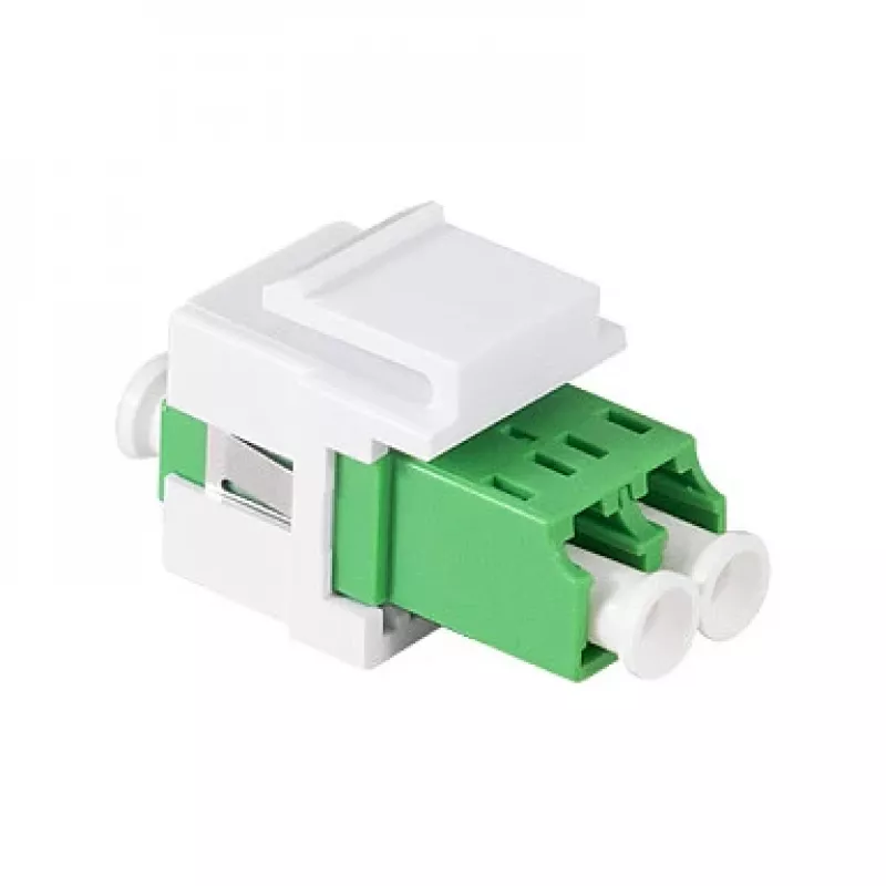 LogiLink FA03LC5 Adaptador de Fibra Ótica LC Duplex, sem Flange, Verde – 12 Unid.
