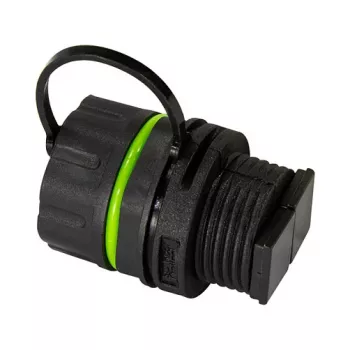 LOGILINK FA05SD1 Ficha SC duplex de fibra ótica exterior com tampa de proteção contra pó – multimodo OM3/OM4, aqua (pack de 10)