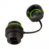 LOGILINK FA05SD2 Ficha SC duplex de fibra ótica exterior com prensa-cabo e tampa de proteção contra pó