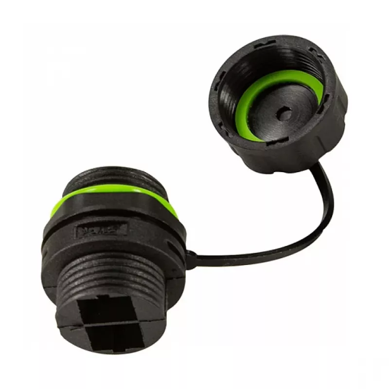 LOGILINK FA05SD2 Ficha SC duplex de fibra ótica exterior com prensa-cabo e tampa de proteção contra pó