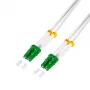 Cabo de patch de fibra ótica LogiLink FC0LC20 OS2 LC/APC para LC/APC simplex monomodo 20 m branco