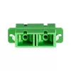 Adaptador de fibra LogiLink SC duplex, 12 unid., com flange, verde