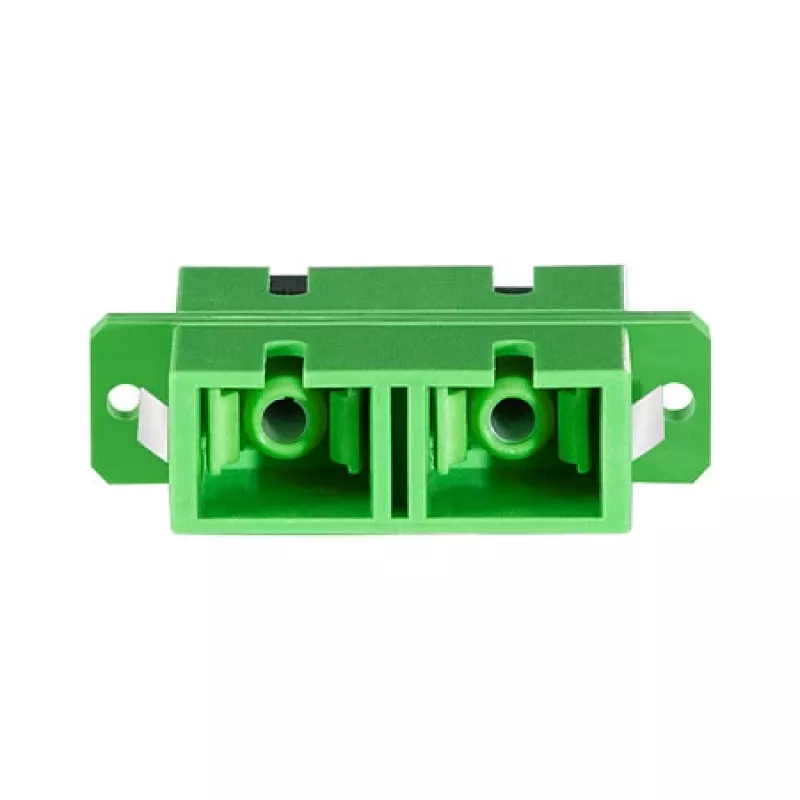 Adaptador de fibra LogiLink SC duplex, 12 unid., com flange, verde