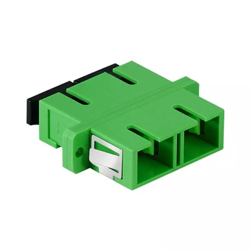Adaptador de fibra LogiLink SC duplex, 12 unid., com flange, verde