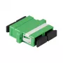 Adaptador de fibra LogiLink SC duplex, 12 unid., com flange, verde