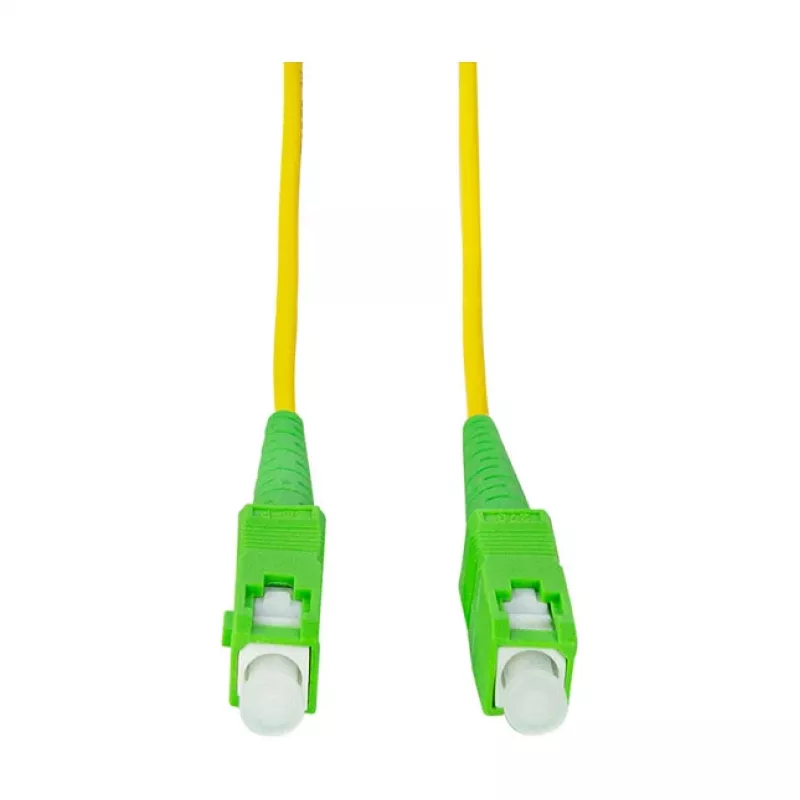 Cabo de patch de fibra ótica LogiLink – simplex, OS2 SM G.657.A2, SC/APC para SC/APC, 1 m, amarelo