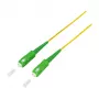 Cabo de patch de fibra ótica LogiLink – simplex, OS2 SM G.657.A2, SC/APC para SC/APC, 1 m, amarelo