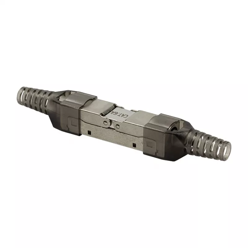 Ficha RJ45 de montagem em campo LogiLink Cat.6A STP 10G, IDC sem ferramentas, zamak, AWG 22-26, prateado