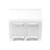 LogiLink Placa francesa 45° Type, 45x45 mm, 2 portas, branco