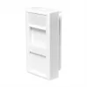 Módulo francês LOGILINK Faceplate Modular Insert 22,5x45 mm, branco