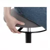 LogiLink EO0022 banco oscilante com altura ajustável, assento almofadado em tecido, capacidade de 113 kg, cinzento/preto