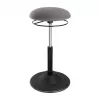 LOGILINK Banco oscilante de altura ajustável EO0022 - Banco ergonómico para se sentar ativamente com elevador a gás, rotação 360°, preto
