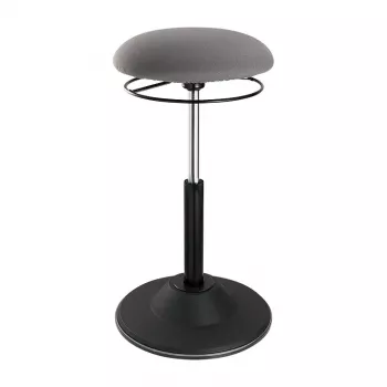 LOGILINK Banco oscilante de altura ajustável EO0022 - Banco ergonómico para se sentar ativamente com elevador a gás, rotação 360°, preto