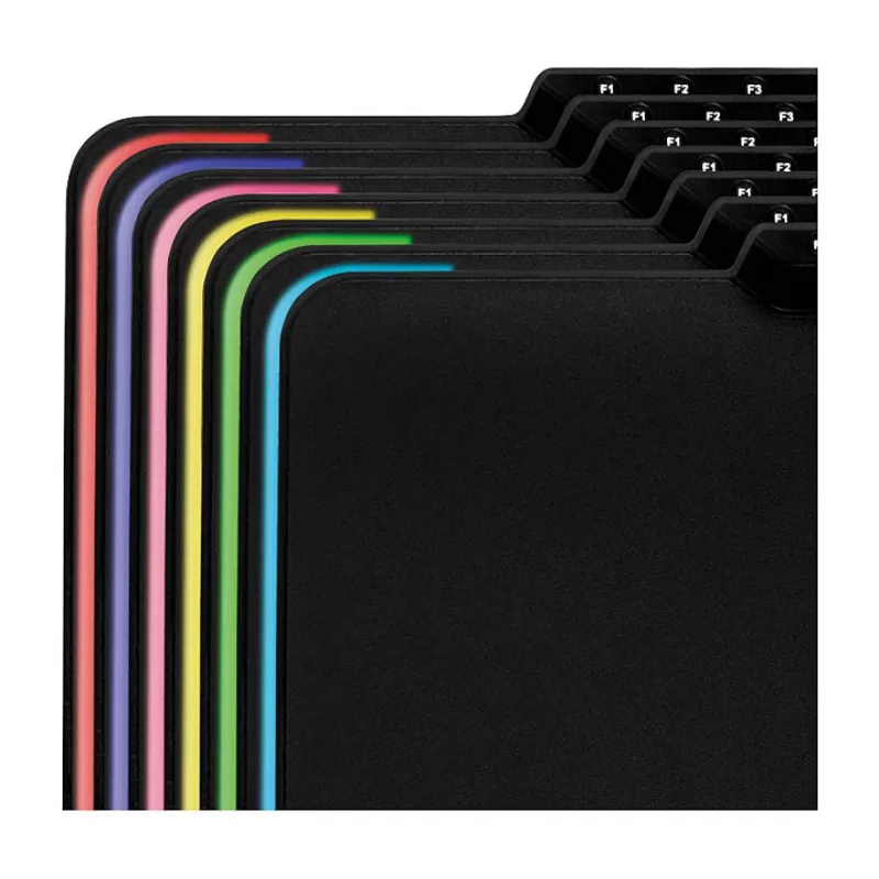 LogiLink ID0155 Tapete de rato gaming RGB – superfície de silicone, base de borracha antiderrapante, alimentado por USB-A, 36x26cm, preto