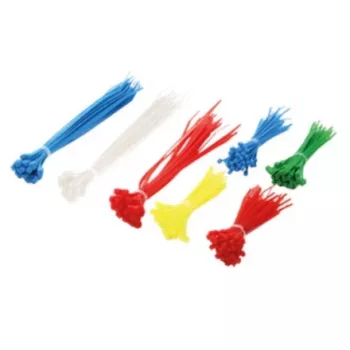 LogiLink KAB0017 conjunto de abraçadeiras - 300 peças, mistas (branco, azul, amarelo, vermelho, verde)