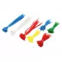 LogiLink KAB0017 conjunto de abraçadeiras - 300 peças, mistas (branco, azul, amarelo, vermelho, verde)