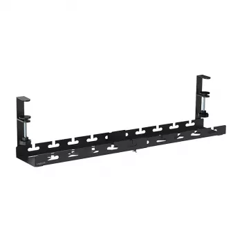 Organizador de cabos para secretária LOGILINK KAB0094, sistema de fixação, extensível, metal, preto
