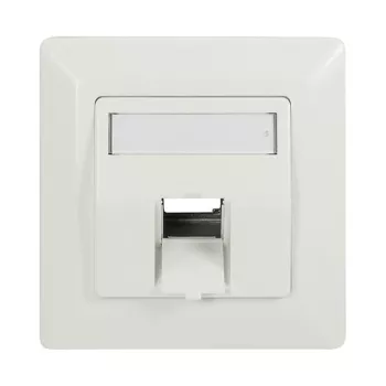 Placa de fixação Keystone LogiLink 45° para 1 módulo, branco puro