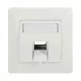 Placa de fixação Keystone LogiLink 45° para 1 módulo, branco puro