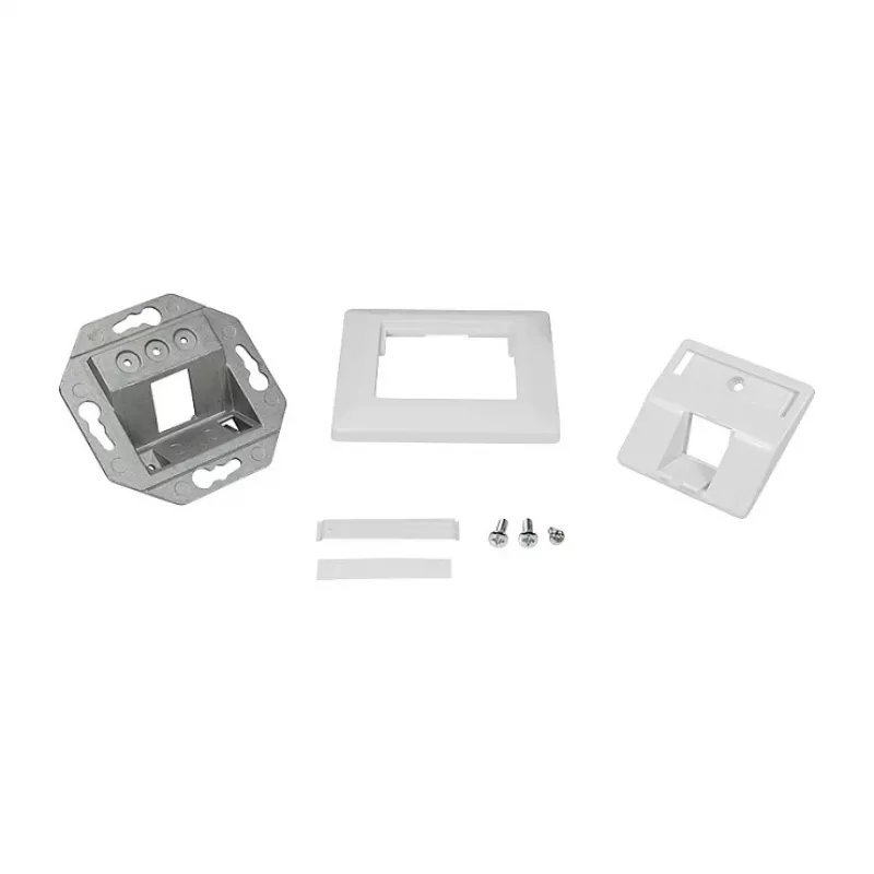 Placa de fixação Keystone LogiLink 45° para 1 módulo, branco sinal