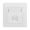 Placa de fixação Keystone LogiLink 45° para 1 módulo, branco sinal