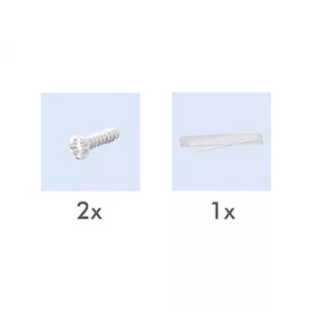 LogiLink Tampa Keystone para 2 módulos, saliente, UP/50, branco puro