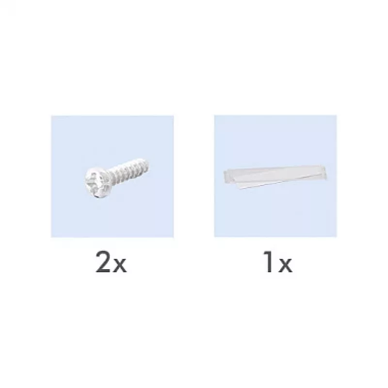 LogiLink Tampa Keystone para 2 módulos, saliente, UP/50, branco puro