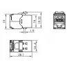 LogiLink keystone jack Cat.6A STP com tampa de proteção contra pó, 14,4mm, 22-26 AWG, 24 unidades