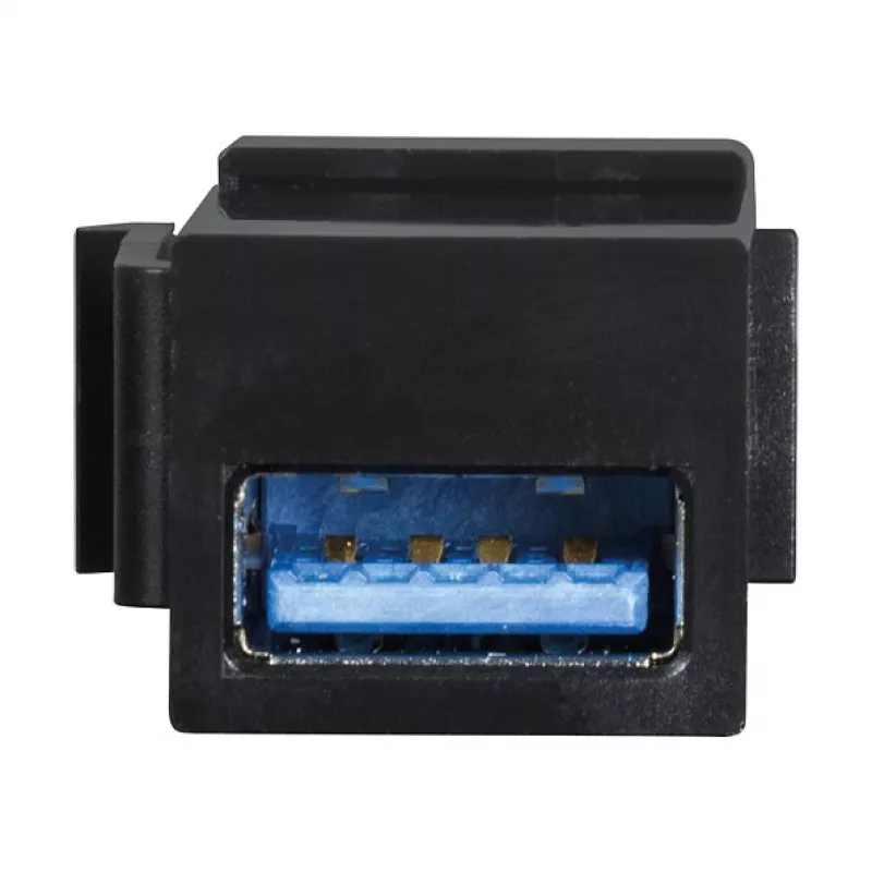LogiLink Keystone USB 3.0 Type-A Fêmea para fêmea, preto