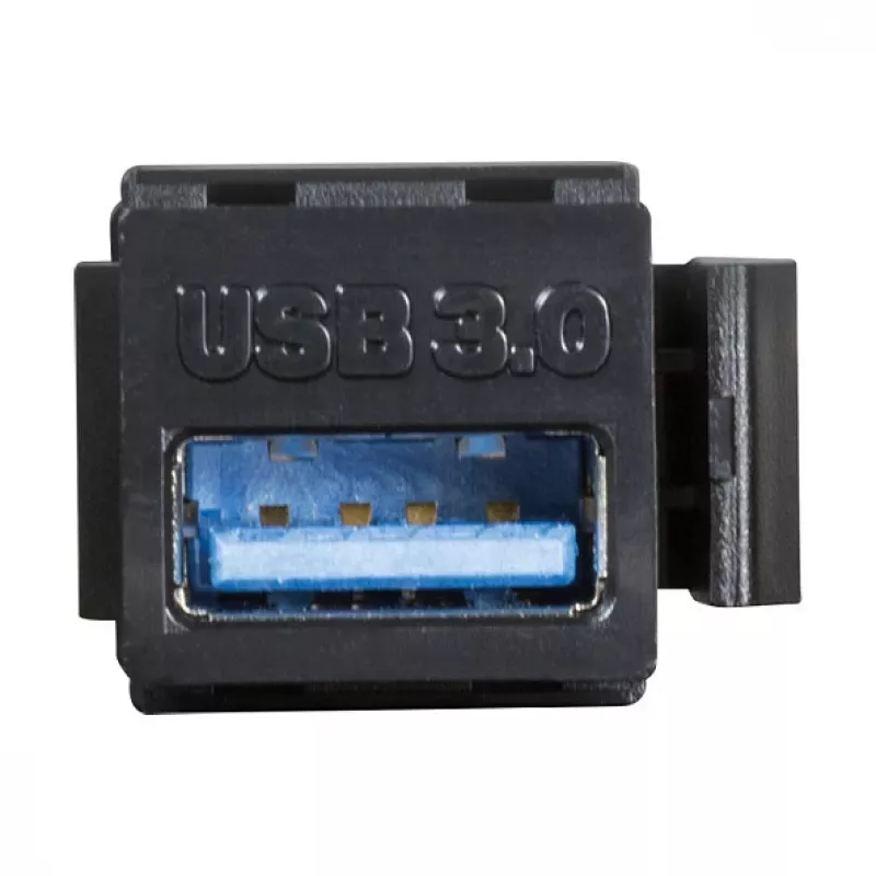 LogiLink Keystone USB 3.0 Type-A Fêmea para fêmea, preto