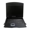 Consola KVM LOGILINK LC902GE com ecrã LCD de 19 polegadas, VGA, teclado alemão