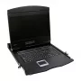 Consola KVM LOGILINK LC902GE com ecrã LCD de 19 polegadas, VGA, teclado alemão