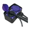 Logilink LPS214 Régua de tomadas, 2 tomadas com contacto de proteção, IP44, estaca de terra, cabo de 2m