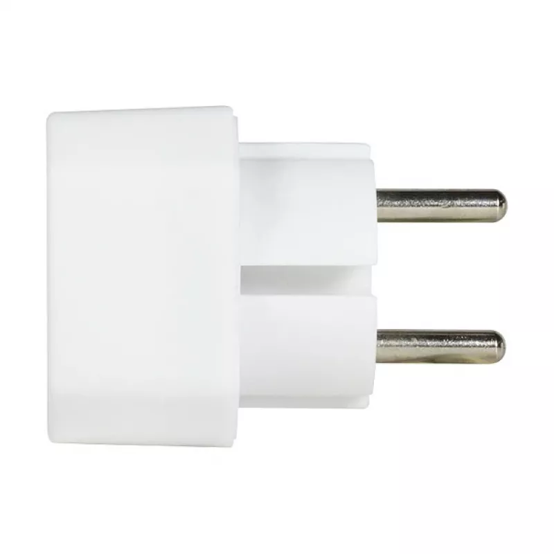LogiLink LPS218 Adaptador de tomada europeu com 2 tomadas, branco