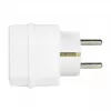 Adaptador LogiLink LPS221 Schuko para 2x Euro + 1x tomada Schuko, branco, 16 A, 250 V, 3680 W, proteção para crianças