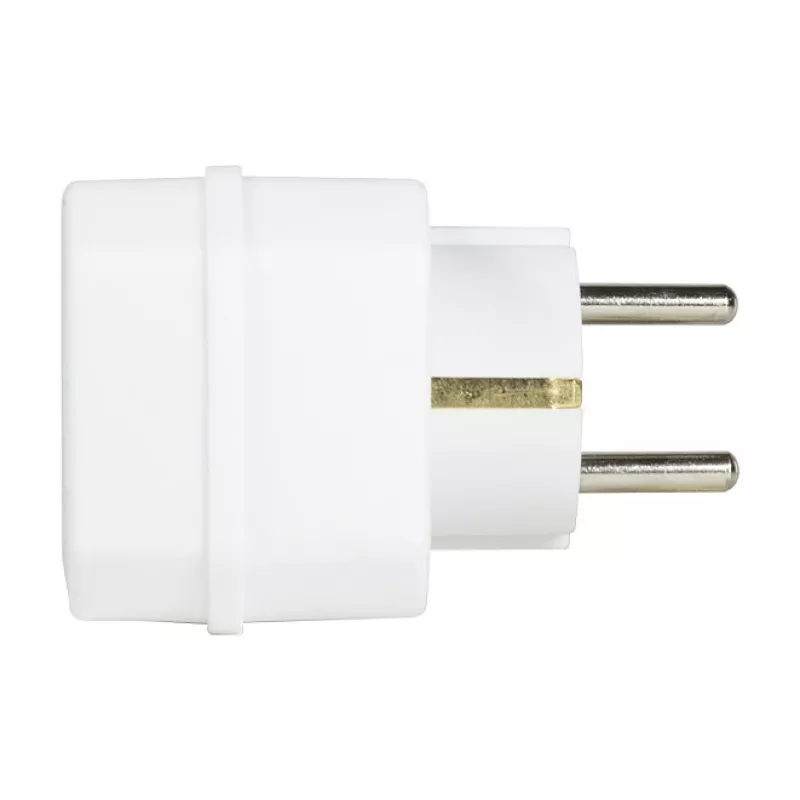 Adaptador LogiLink LPS221 Schuko para 2x Euro + 1x tomada Schuko, branco, 16 A, 250 V, 3680 W, proteção para crianças
