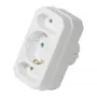 Adaptador LogiLink LPS221 Schuko para 2x Euro + 1x tomada Schuko, branco, 16 A, 250 V, 3680 W, proteção para crianças