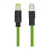 LOGILINK Cabo patch industrial M12 CAT6A, PUR, M12 codificado X para RJ45, 3 m