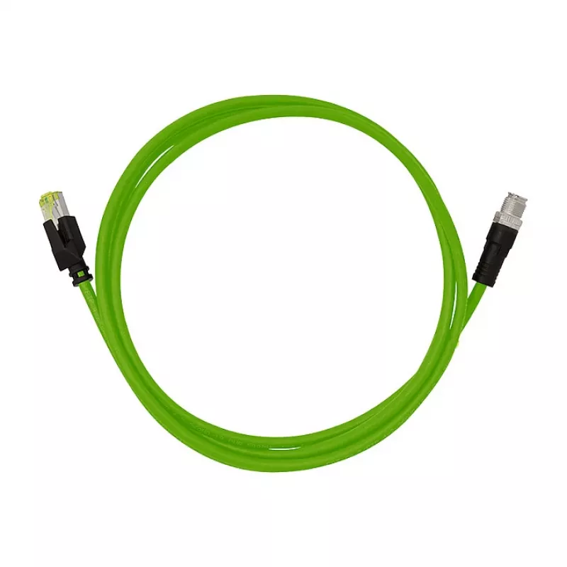 LOGILINK Cabo patch industrial M12 CAT6A, PUR, M12 codificado X para RJ45, 3 m