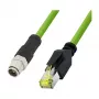 LOGILINK Cabo patch industrial M12 CAT6A, PUR, M12 codificado X para RJ45, 3 m