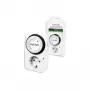 LogiLink Temporizador mecânico ET0001, programável diariamente, 16 A, 3680 W, segurança para crianças, branco