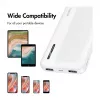 Power bank móvel Logilink, LiPo, 10000 mAh, USB-C entrada/saída, branco