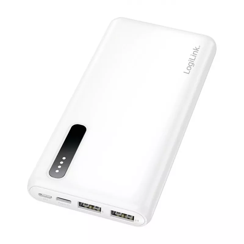 Logilink Power Bank portátil, LiPo, 8000 mAh, Branco