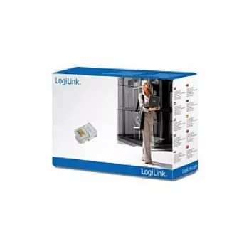 LogiLink Ficha modular para cabo plano, RJ12 6P6C (MP0019)