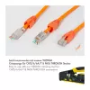Ficha modular LogiLink RJ45 Cat.6A STP Pass Through, pack de 10