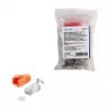 Ficha modular LogiLink RJ45 Cat.6A STP Pass Through, pack de 10