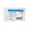 Ficha modular LogiLink RJ45 Cat.6A, UTP, sem ferramentas, branca