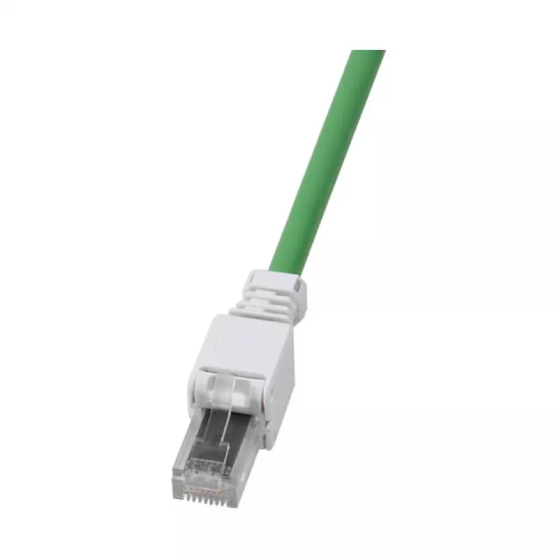 Ficha modular LogiLink RJ45 Cat.6A, UTP, sem ferramentas, branca